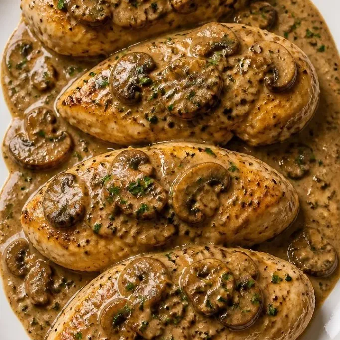 Easy Baked Chicken with Cream of Mushroom (5 Ingredients) Baked Chicken With Cream Of Mushroom