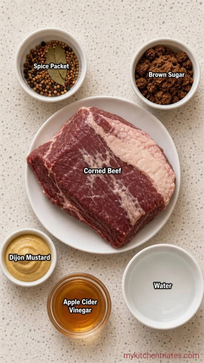Baked Corned Beef with Sticky Mustard Glaze Ingredients