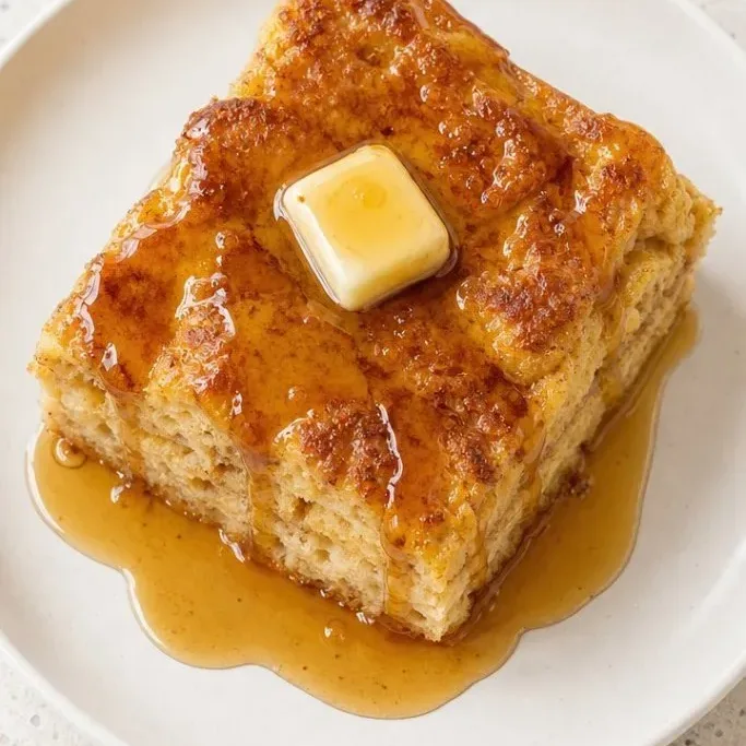 Make-Ahead Baked French Toast with Cinnamon and Maple Baked French Toast