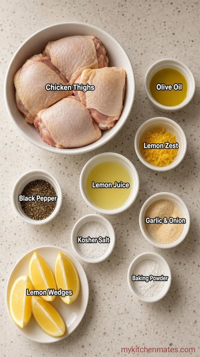 Baked Lemon Pepper Chicken Ingredients