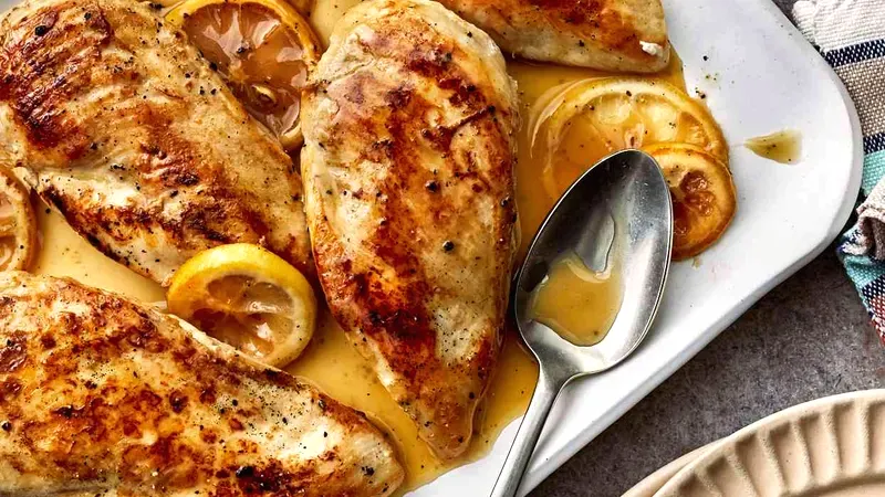 Baked Lemon-Pepper Chicken Food photo of Baked Lemon-Pepper Chicken