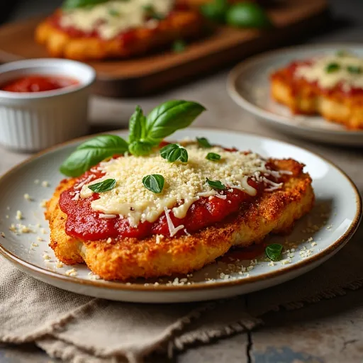 Baked Panko-Crusted Chicken Parmesan