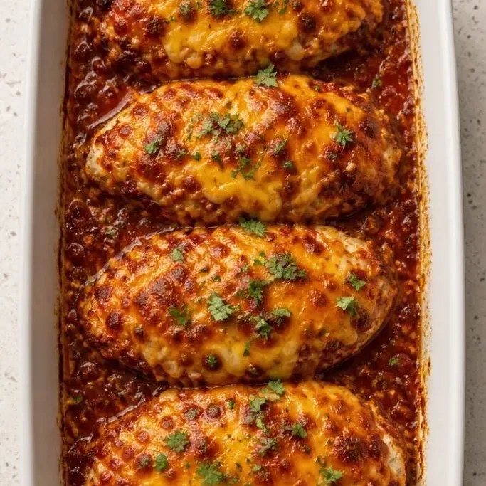 3-Ingredient Baked Salsa Chicken Baked Salsa Chicken