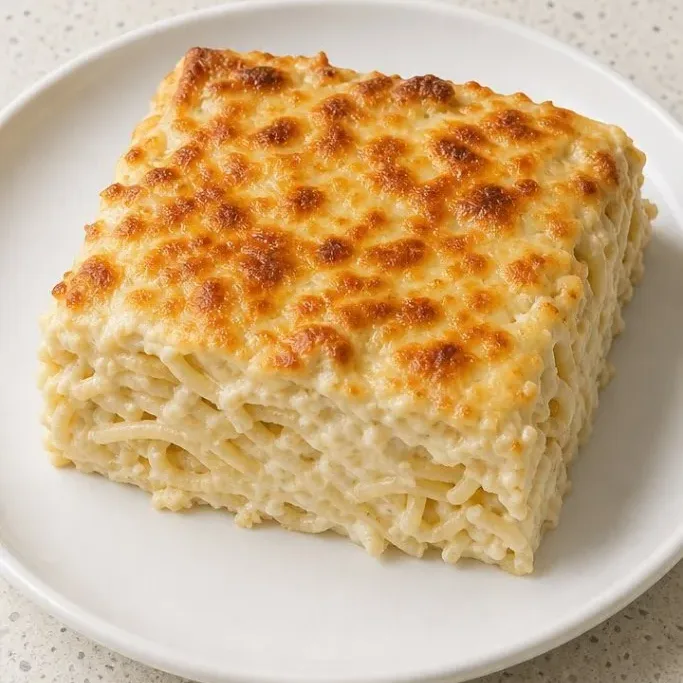 Creamy Baked Spaghetti with Alfredo Sauce Baked Spaghetti with Alfredo Sauce
