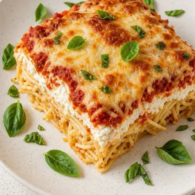Baked Spaghetti With Cottage Cheese
