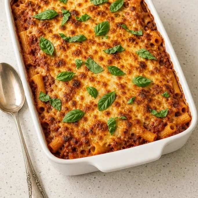 Baked Ziti with Ground Beef and Ricotta Baked Ziti with Ground Beef and Ricotta
