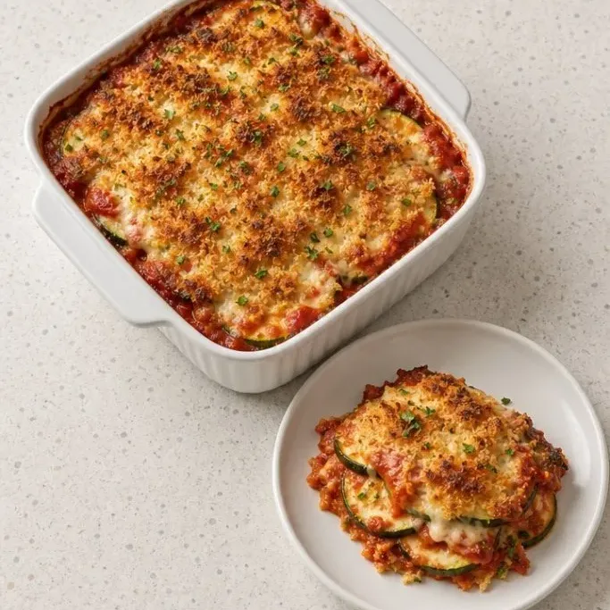 Baked Zucchini Parmesan