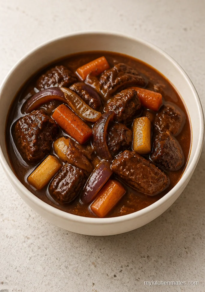 Balsamic and Red Onion Beef Stew