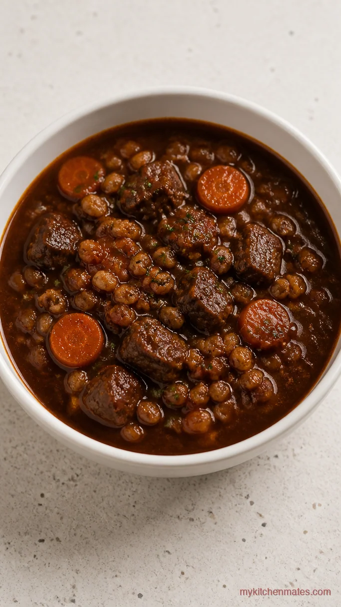 12 Beef Barley Soup Slow Cooker Recipes for Cold Weeknights Balsamic Braised Beef Barley Soup