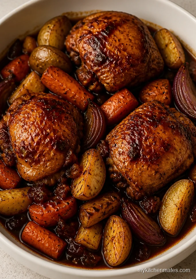 Balsamic Chicken with Root Vegetables