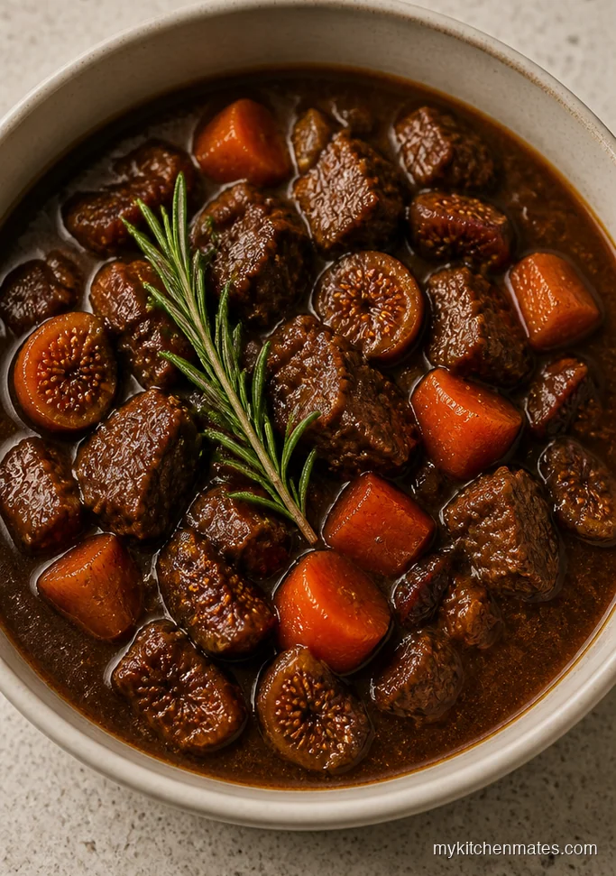 Balsamic Fig Oven Beef Stew