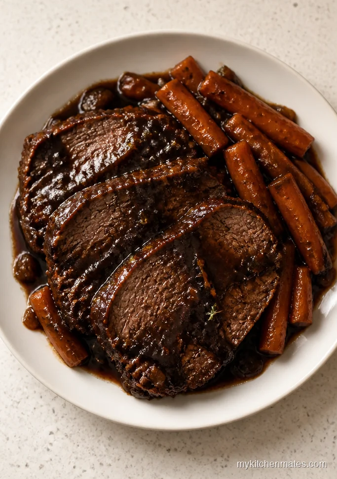 Balsamic Pot Roast with Carrots