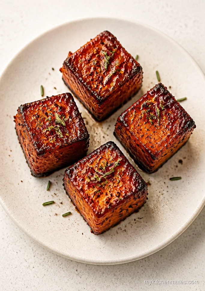 Balsamic Rosemary Roasted Sweet Potatoes