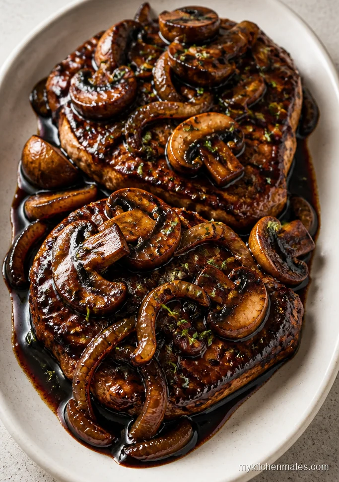 Balsamic Steak with Mushrooms and Onions