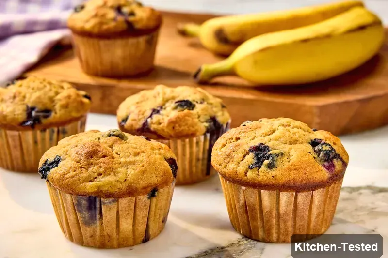 Banana-Blueberry Muffins banana blueberry muffins