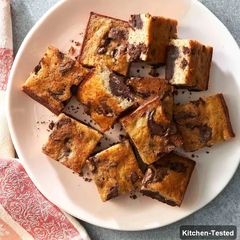 Banana-Bread Brownies banana bread brownies