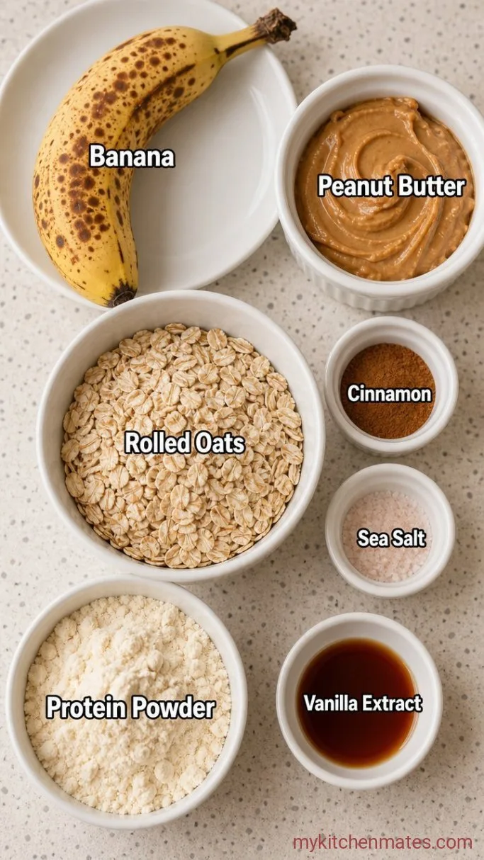 No-Bake Banana Bread Protein Balls Ingredients