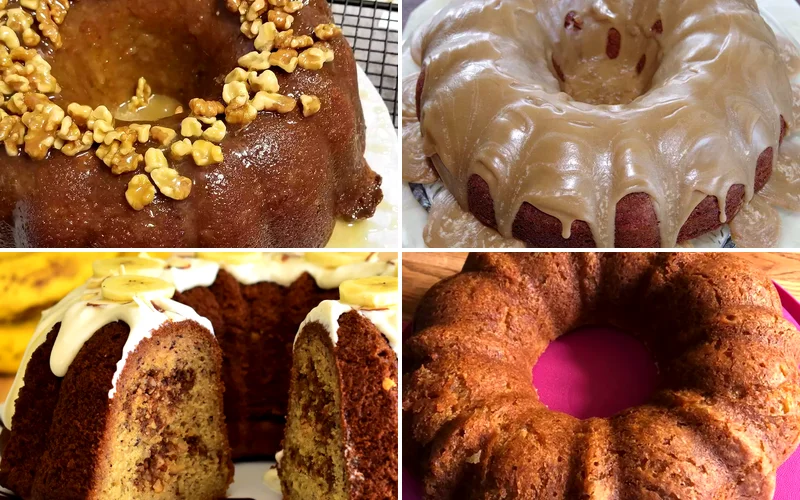 10 Amazing Banana Bundt Recipes for Your Ripe Bananas banana bundt cakes featured