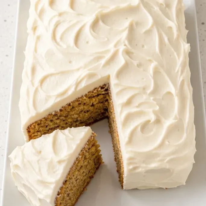 Moist Banana Cake with Cream Cheese Frosting Banana Cake With Cream Cheese Frosting