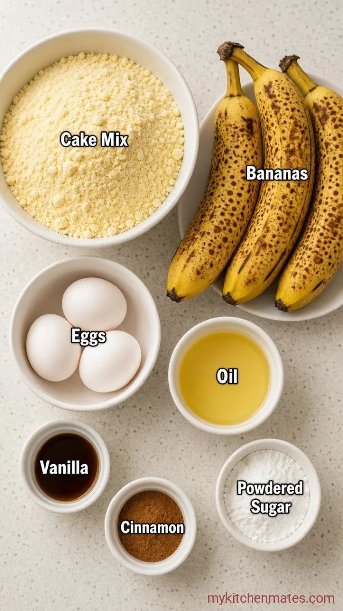 Easy Banana Cake With Yellow Cake Mix Ingredients