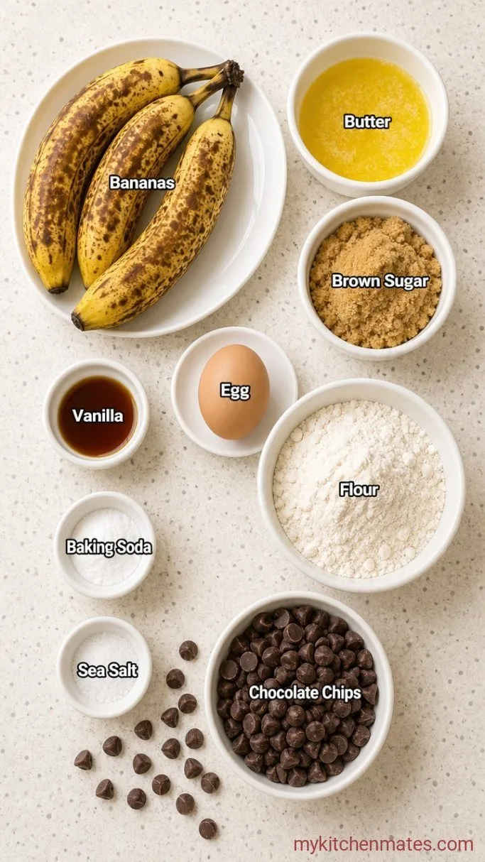 Easy One-Bowl Banana Chocolate Chip Cake Ingredients