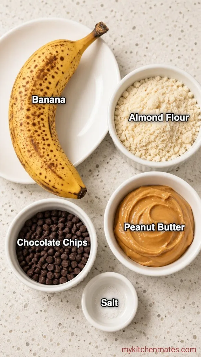 4-Ingredient Banana Cookie Dough Ingredients
