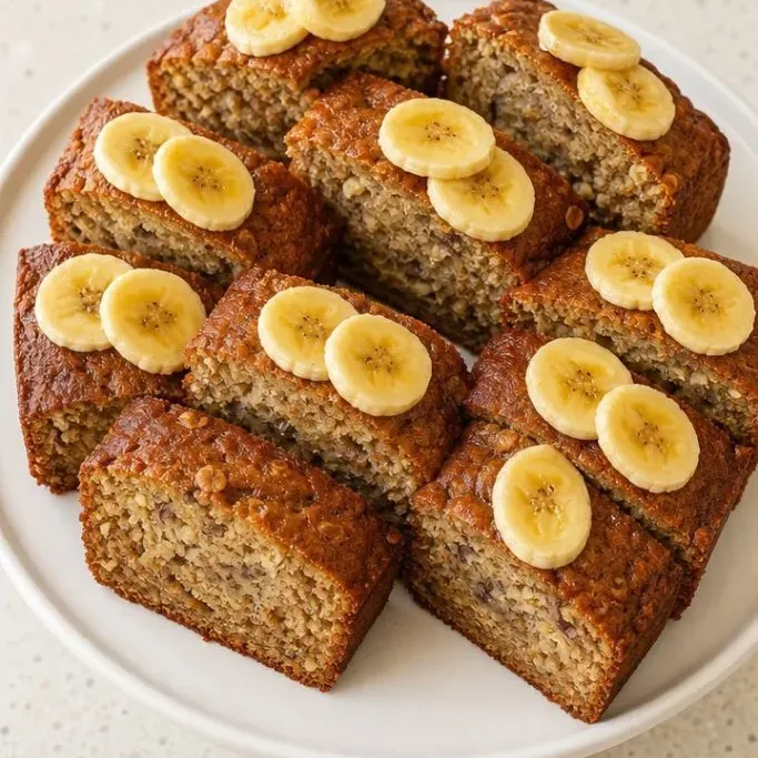Banana Oat Cake (Made with Whole Oats, No Flour) Banana Oat Cake