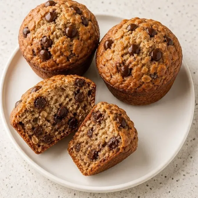 Moist Banana Oatmeal Chocolate Chip Muffins Banana Oatmeal Chocolate Chip Muffins