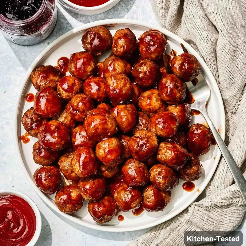 Barbecue Grape-Jelly Meatballs barbecue grape jelly meatballs