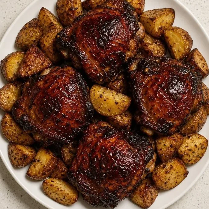 BBQ Chicken And Potatoes