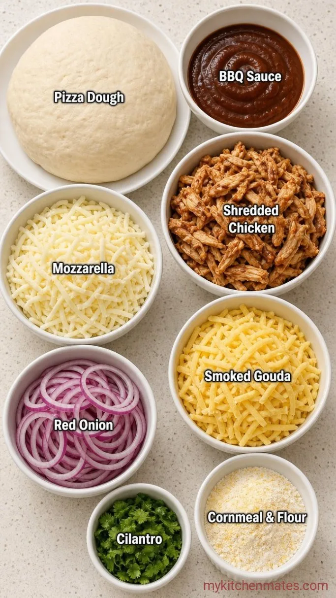 BBQ Chicken Pizza in 25 Minutes Ingredients
