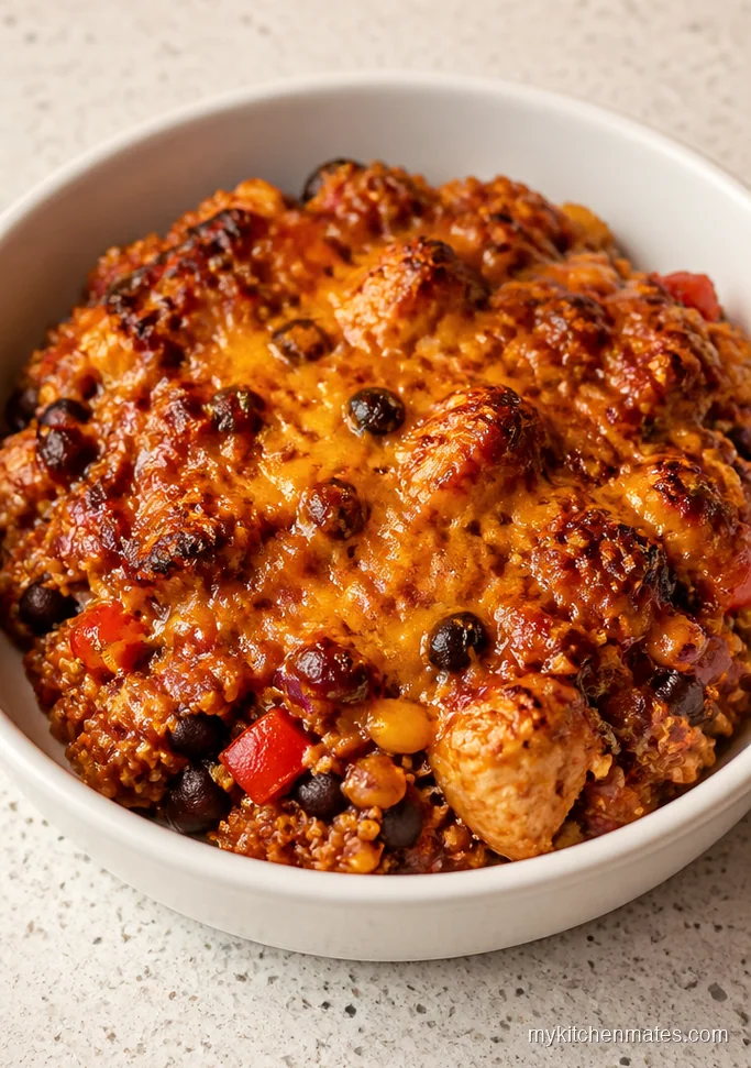 BBQ Chicken Quinoa Casserole