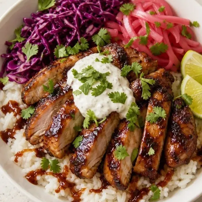 BBQ Chicken Rice Bowl