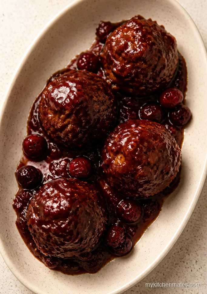 BBQ Cranberry Meatballs