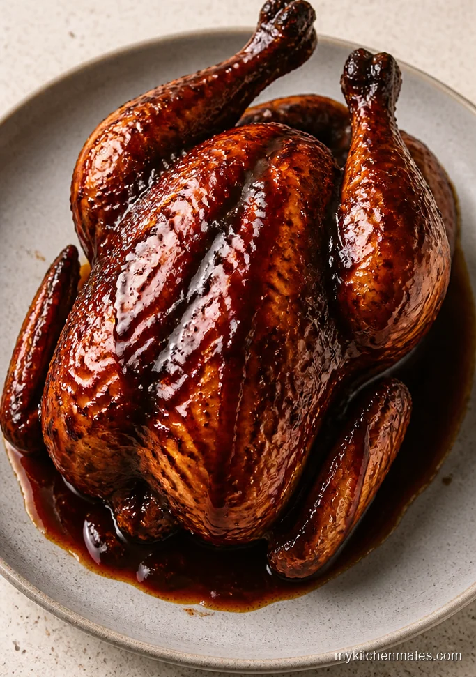 BBQ Glazed Crockpot Chicken