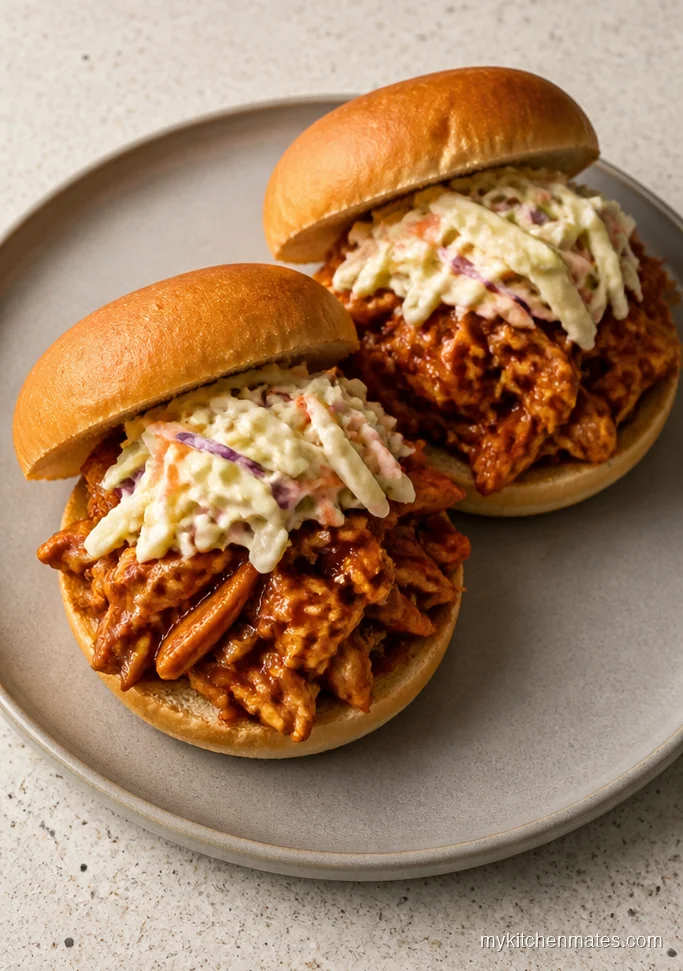BBQ Pulled Chicken Sandwiches