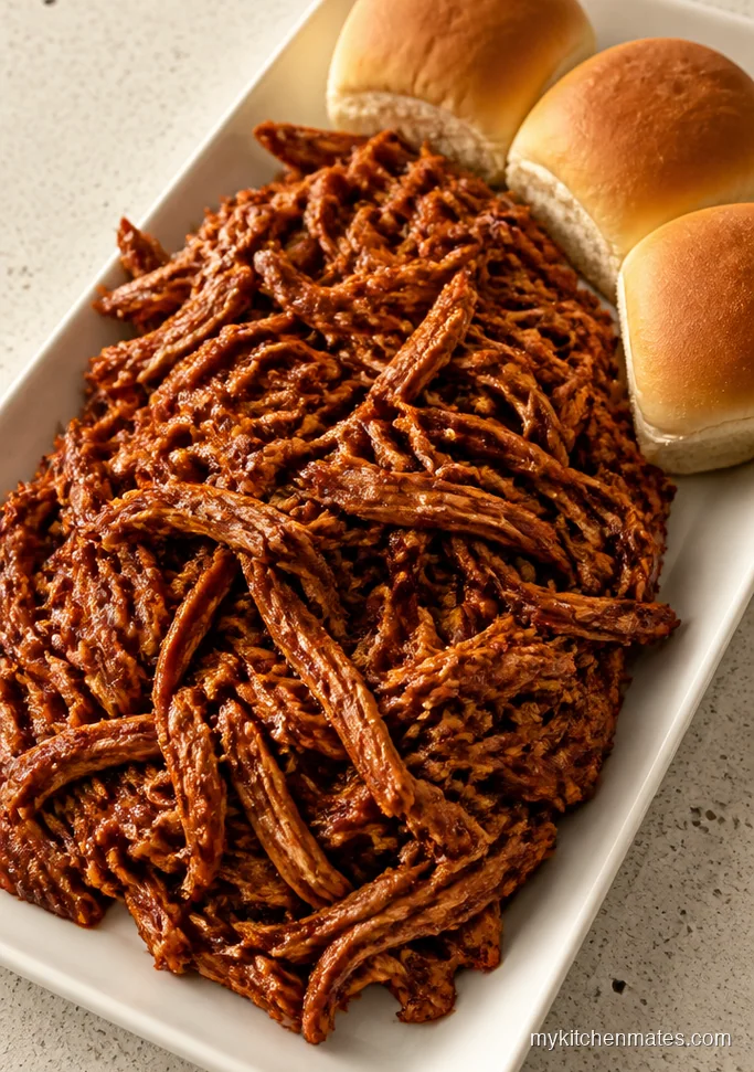BBQ Pulled Turkey Breast for Sliders