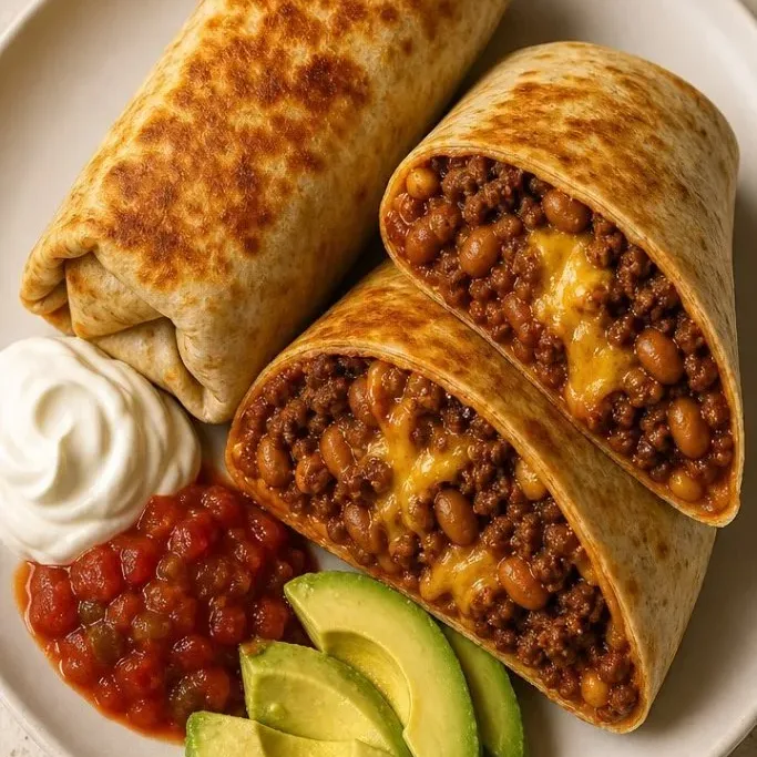 Beef and Bean Burritos