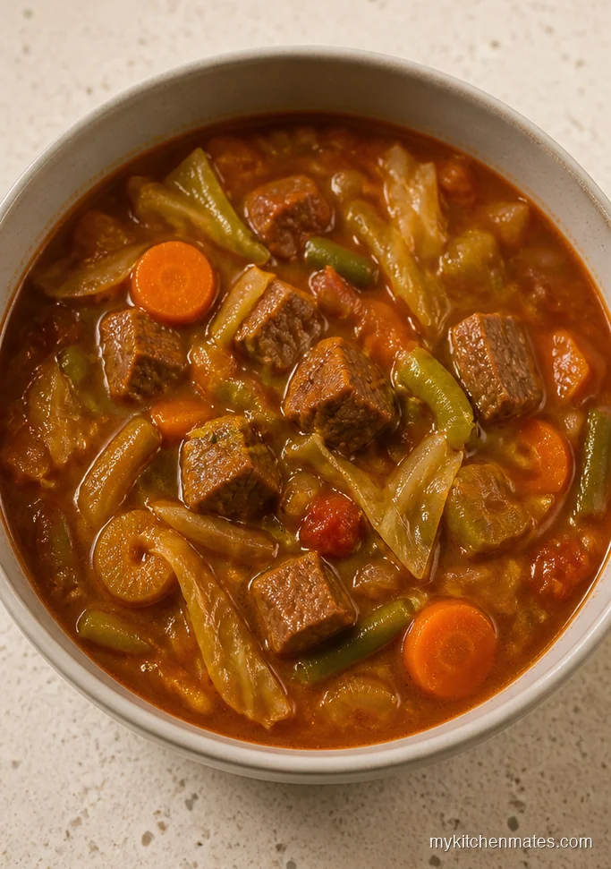 11 Vegetable Beef Soup Recipes That Turn One Pot Into Dinner Beef and Cabbage Vegetable Soup
