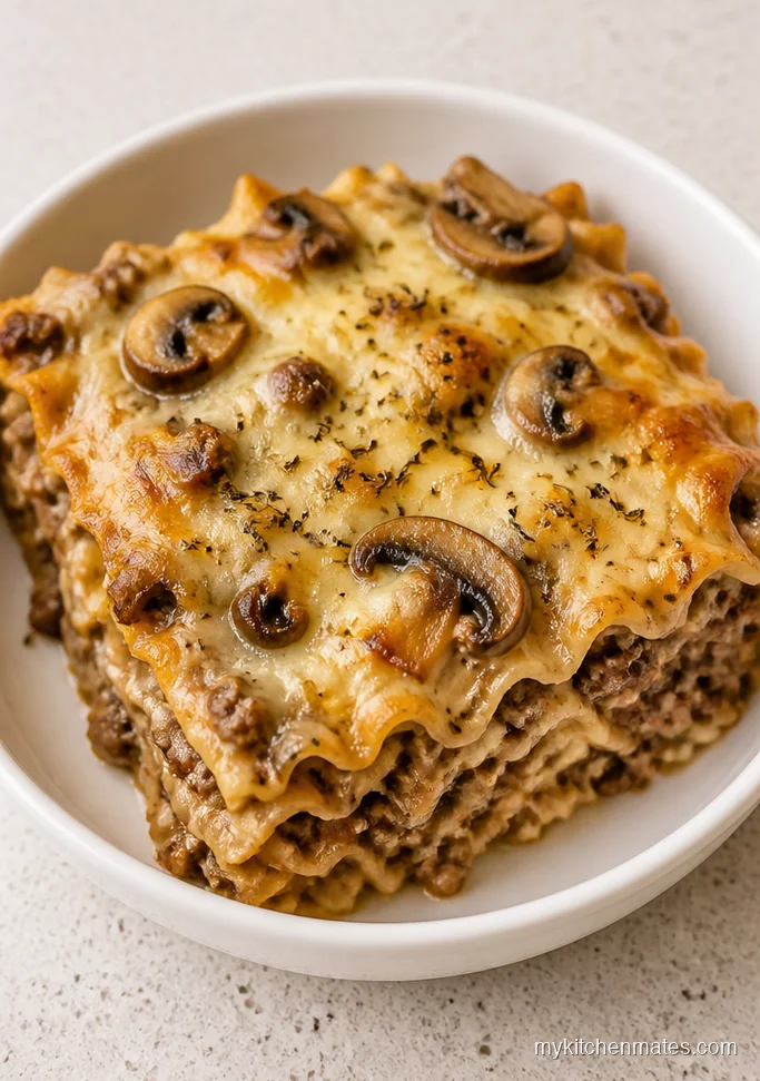 Beef and Mushroom Noodle Casserole