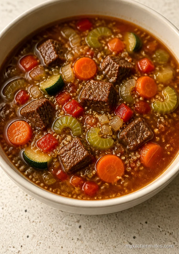 11 Vegetable Beef Soup Recipes That Turn One Pot Into Dinner Beef and Quinoa Vegetable Soup
