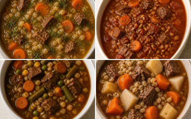 12 Beef Barley Soup Slow Cooker Recipes for Cold Weeknights 12 Beef Barley Soup Slow Cooker Recipes for Cold Weeknights