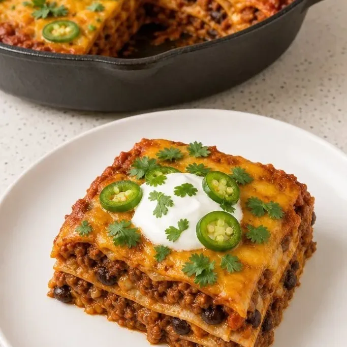 Beef Burrito Casserole