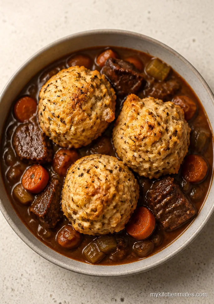 Beef Casserole with Herbed Dumplings
