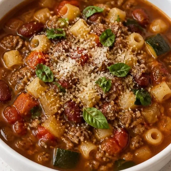 Beef Minestrone Soup