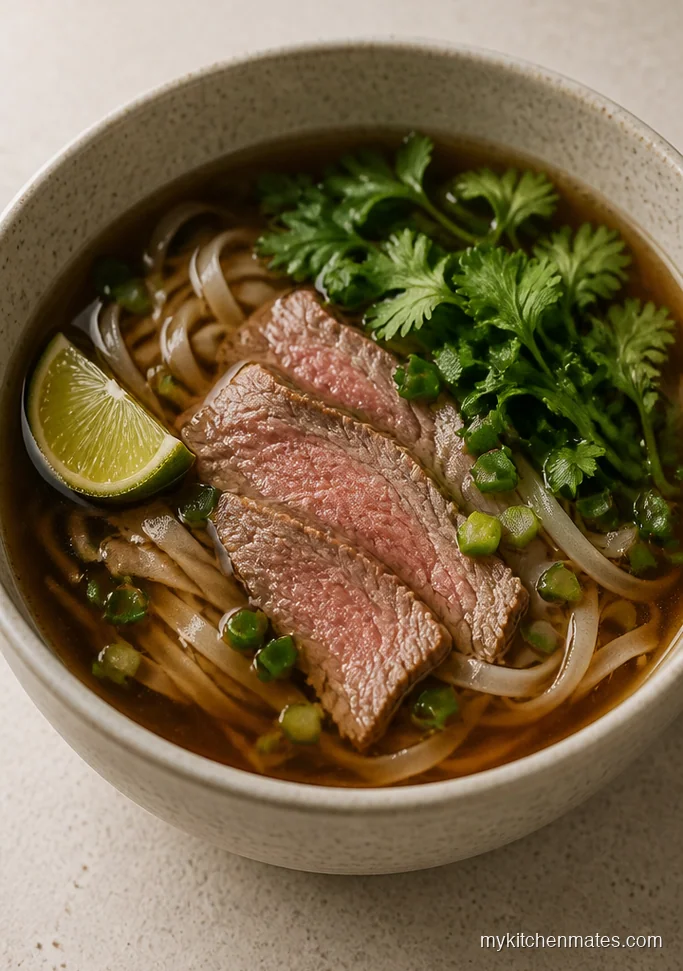Beef Pho Rice Noodle Soup