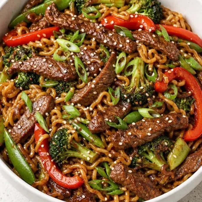 Beef Ramen Stir Fry