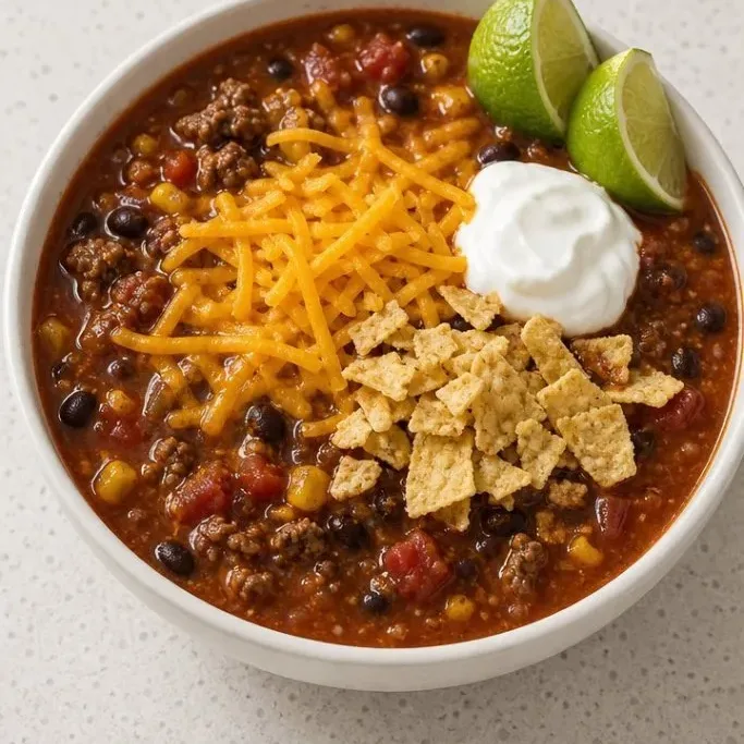 30-Minute Beef Taco Soup Beef Taco Soup