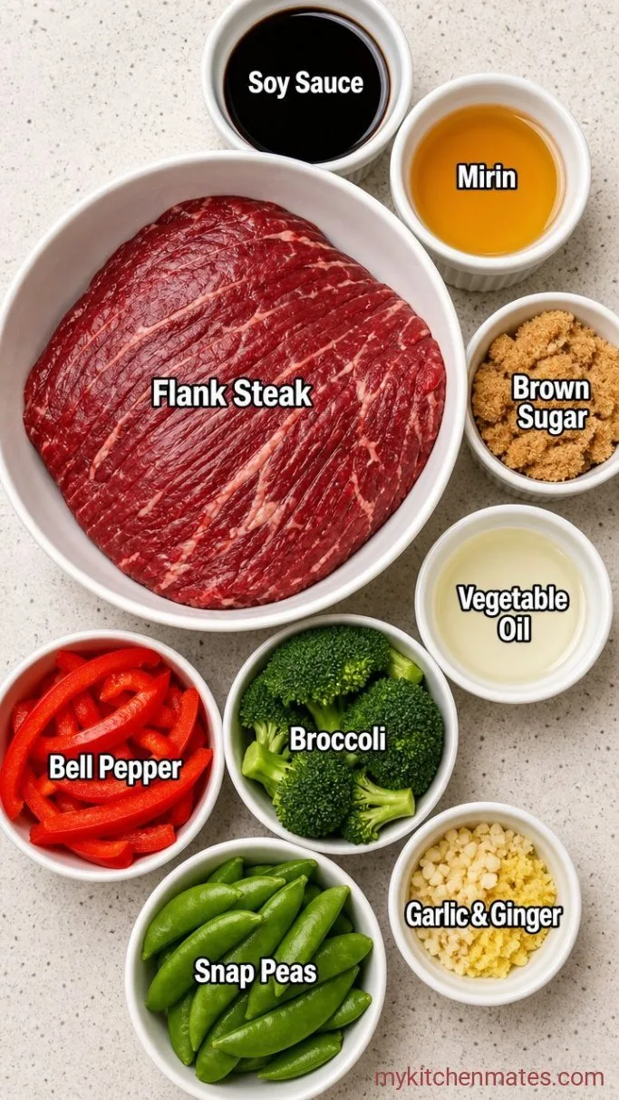 20-Minute Beef Teriyaki Stir Fry Ingredients