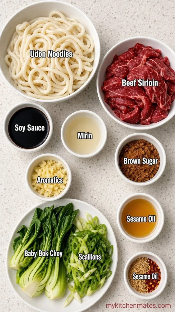 15-Minute Beef Udon Noodles Ingredients